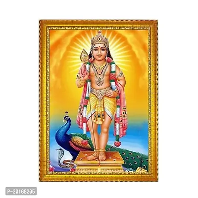 DreMee Lord Murugan 8X12 Inches Glassy Finish Photo Frame