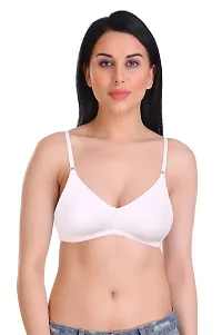 Featherline Casual Poly Cotton Non Padded Non Wired Everyday Womens T-Shirt Bras-thumb4