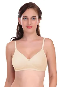 Featherline Poly Cotton Non Padded Non Wired Seamless Everyday Womens T-Shirt Bra-thumb1