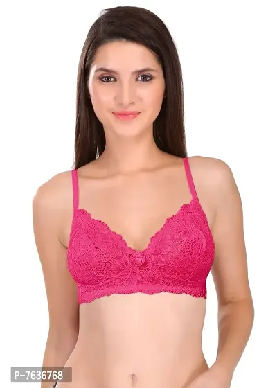 Featherline Comfy Lace Non Padded Non Wired Women's T-Shirt Bras-thumb0