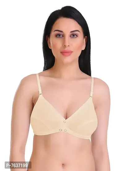 Featherline Non Padded Non Wired Everyday Womens Front Open T-Shirt Bras