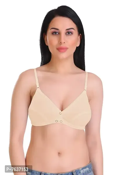 Featherline Non Padded Non Wired Regular Women's Front Open T-Shirt Bra-thumb2