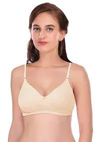 Featherline Poly Cotton Non Padded Non Wired Seamless Everyday Womens T-Shirt Bra-thumb3