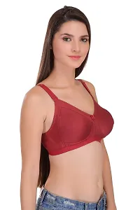 Featherline Perfect Fitted Poly Cotton Non-Padded Seamless Full Coverage Women's Minimizer Bra-thumb3