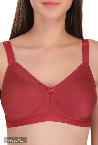 Featherline Perfect Fitted Poly Cotton Non-Padded Seamless Full Coverage Women's Minimizer Bra-thumb5