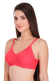 Featherline 100% Pure Cotton Perfect Fitted Non Padded Women's Everyday Bras (Elastic Straps)-thumb2