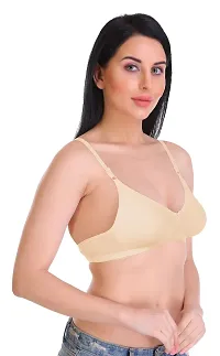 Featherline Casual Poly Cotton Non Padded Non Wired Everyday Womens T-Shirt Bras-thumb4