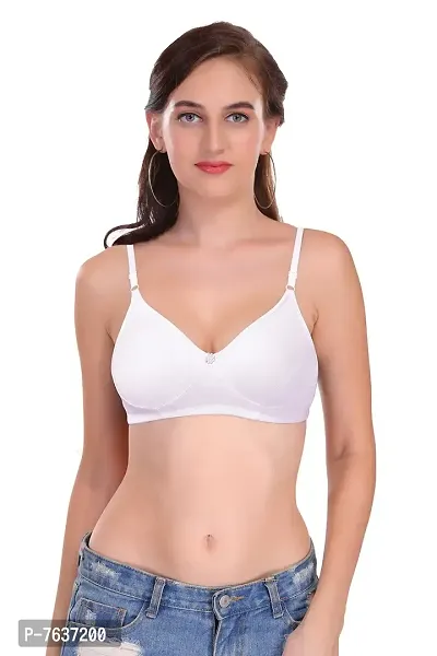 Featherline Poly Cotton Non Padded Non Wired Seamless Everyday Womens T-Shirt Bra