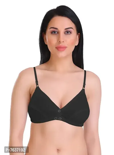 Featherline Non Padded Non Wired Everyday Womens Front Open T-Shirt Bras