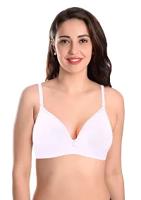 Featherline Casual Seamless Poly Cotton Non Padded Non Wired Multiway Womens T-Shirt Bras-thumb3