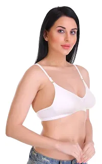 Featherline Casual Poly Cotton Non Padded Non Wired Everyday Womens T-Shirt Bras-thumb4