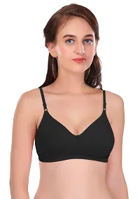 Featherline Poly Cotton Non Padded Non Wired Seamless Everyday Womens T-Shirt Bra-thumb4