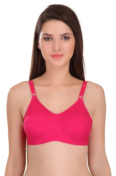 Featherline 100% Pure Perfect Fitted Non Padded Women's Everyday Bras (Elastic Straps)