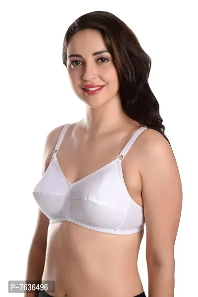 Featherline Pure Cotton Non Padded Perfect Fitted Women's Everyday Bras-thumb3