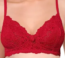 Featherline Comfy Lace Non Padded Non Wired Women's T-Shirt Bras-thumb2