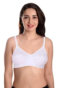 Featherline Cotton Non Padded Non Wired Women's Everyday Bras (Cotton Straps)-thumb2