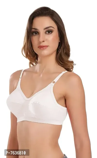 Featherline Cotton Non Padded Non Wired Full Coverage Women's Everyday Bra-thumb3