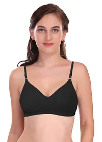 Featherline Poly Cotton Non Padded Non Wired Seamless Everyday Womens T-Shirt Bra-thumb1