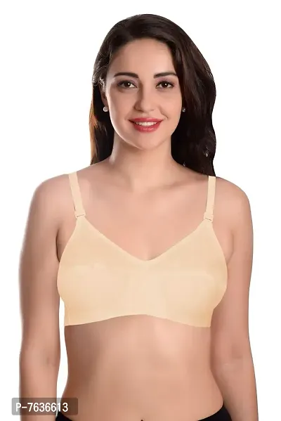 Featherline Cotton Non Padded Non Wired Women's Everyday Bras (Cotton Straps)