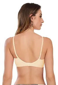 Featherline Poly Cotton M Frame Seamless Non Padded Non Wired Everyday Women's T-Shirt Bra-thumb1