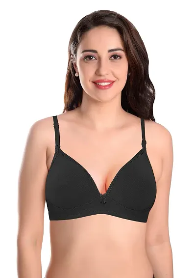 Featherline Casual Seamless Poly Cotton Non Padded Non Wired Multiway Womens T-Shirt Bras