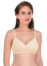 Featherline Poly Cotton Non Padded Non Wired Seamless Everyday Womens T-Shirt Bra-thumb4