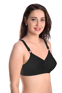 Featherline Cotton M Frame Two Section Cup Design Non Padded Non Wired Full Coverage Women's Everyday Bra-thumb3