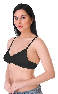 Featherline Casual Poly Cotton Non Padded Non Wired Everyday Womens T-Shirt Bras-thumb2