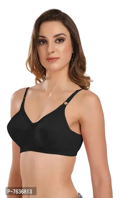 Featherline Cotton Non Padded Non Wired Full Coverage Women's Everyday Bra-thumb3