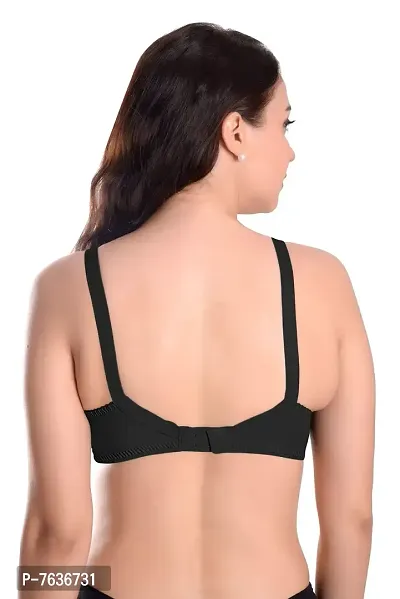 Featherline Cotton M Frame Two Section Cup Design Non Padded Non Wired Full Coverage Women's Everyday Bra-thumb2