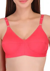 Featherline 100% Pure Cotton Perfect Fitted Non Padded Women's Everyday Bras (Elastic Straps)-thumb4