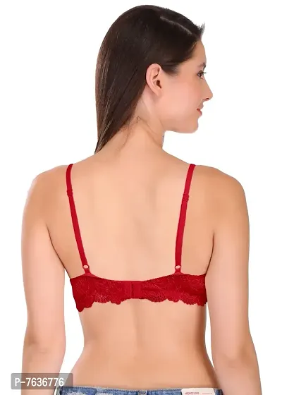 Featherline Comfy Lace Non Padded Non Wired Women's T-Shirt Bras-thumb2