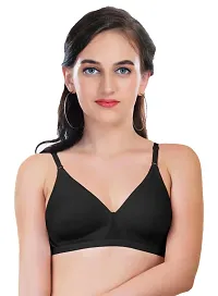 Featherline Casual Poly Cotton Non Padded Non Wired Seamless Women's T-Shirt Bras-thumb4