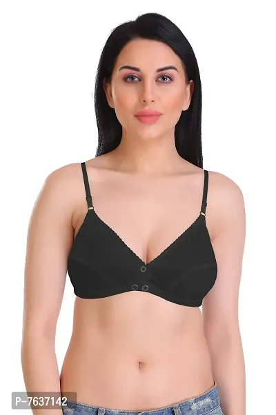 Featherline Non Padded Non Wired Regular Women's Front Open T-Shirt Bra-thumb4