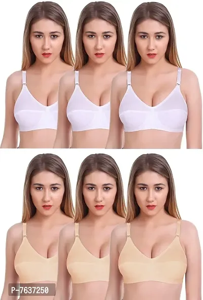 Buy Featherline 100% Pure Cotton Perfect Fitted Non Padded Women's Teenager  Bras (Elastic Straps) Online In India At Discounted Prices