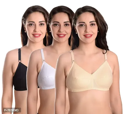 Featherline Pure Cotton Non Padded Perfect Fitted Women's Everyday Bras