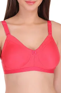 Featherline Perfect Fitted Poly Cotton Non-Padded Seamless Full Coverage Women's Minimizer Bra-thumb4