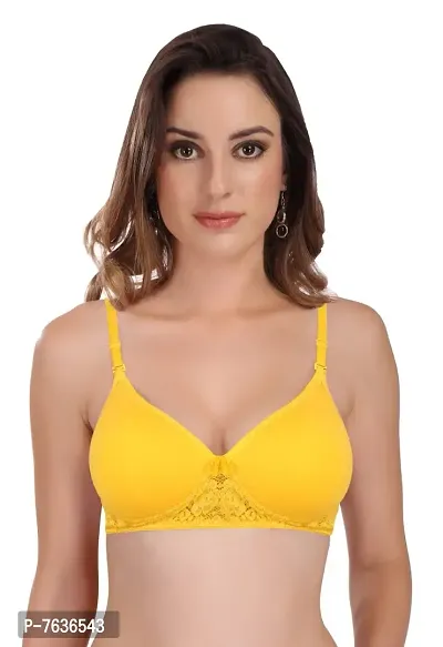 Buy Featherline Lace Design Seamless Padded Women's T-Shirt Bras