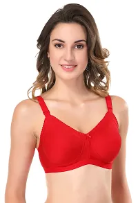 Featherline Perfect Fitted Poly Cotton Non-Padded Seamless Full Coverage Women's Minimizer Bra-thumb3