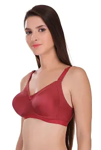 Featherline Perfect Fitted Poly Cotton Non-Padded Seamless Full Coverage Women's Minimizer Bra-thumb2