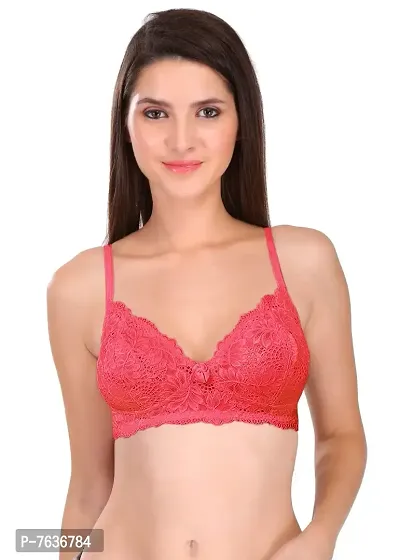 Featherline Comfy Lace Non Padded Non Wired Women's T-Shirt Bras