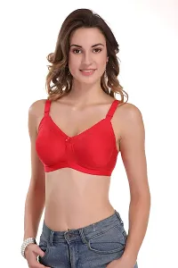 Featherline Perfect Fitted Poly Cotton Non-Padded Seamless Full Coverage Women's Minimizer Bra-thumb2