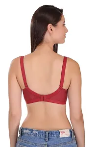 Featherline Perfect Fitted Poly Cotton Non-Padded Seamless Full Coverage Women's Minimizer Bra-thumb1