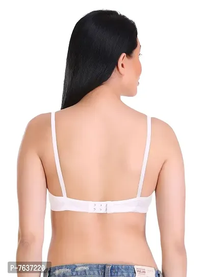 Featherline Casual Poly Cotton Non Padded Non Wired Everyday Womens T-Shirt Bras-thumb2