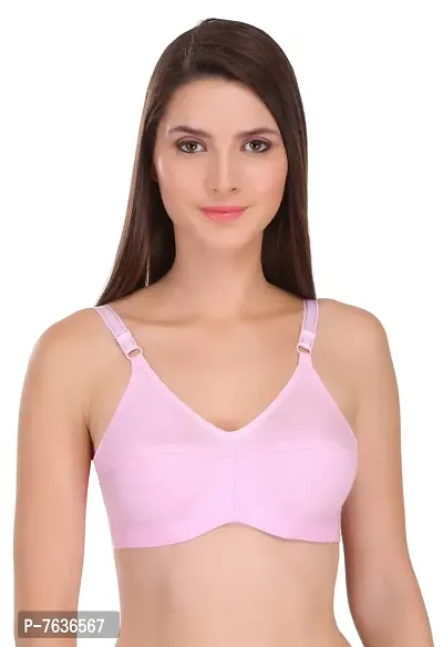 Featherline 100% Pure Cotton Perfect Fitted Non Padded Women's Everyday Bras (Elastic Straps)-thumb4