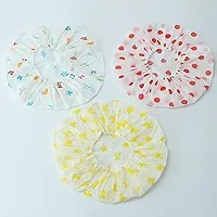 Maharaj Plastic Reusable Elastic Shower Cap for Adults and Children (Free Size, Multicolour)-thumb4