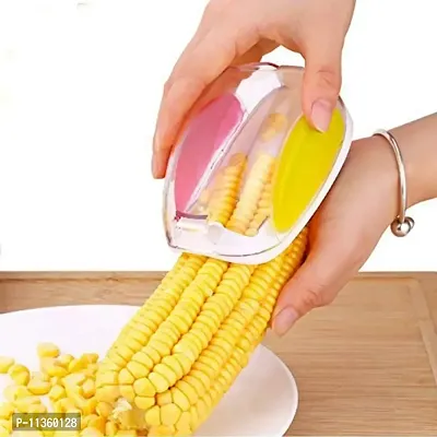 Maharaj Mall Plastic Corn Kernel Stripper Peeler Cutter Seeds Remover-thumb2