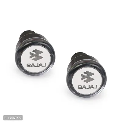 Grandbiker Crystal Handle Bar End Indicator LED Light Side Weights Handle Grip End Indicator Light For All BAJAJ Bikes - Set of 2-thumb0