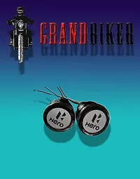 Grandbiker Crystal Handle Bar Light Handle Grip End Indicator Light for Hero Splendor and All Hero Bikes - Set of 2, LED-thumb2