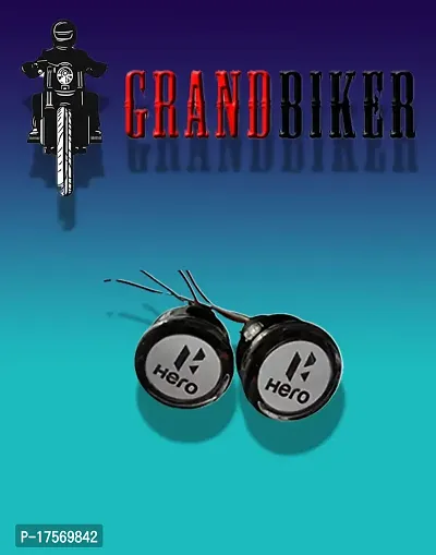 Grandbiker Crystal Handle Bar Light Handle Grip End Indicator Light for Hero Splendor and All Hero Bikes - Set of 2, LED-thumb3